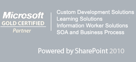 Microsoft Gold Certified Partner: Business Process and Integration, Custom Development Solutions, Data Management, Learning Solutions
